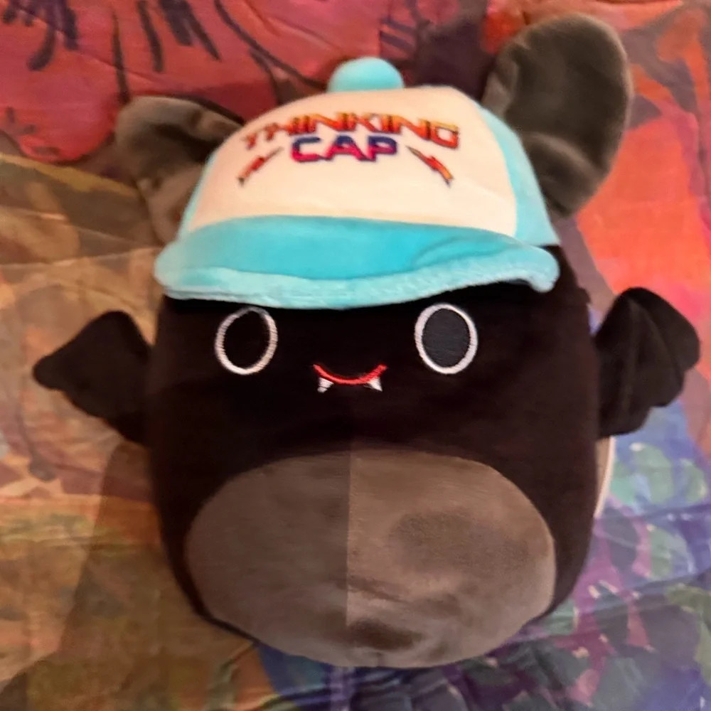 Squishmallow Stranger Things Thinking Cap Emily Bat 7 Inch NwT